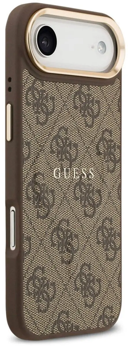 GUESS iPhone 17 Air Back Cover - Bruin - MagSafe PU Leather
