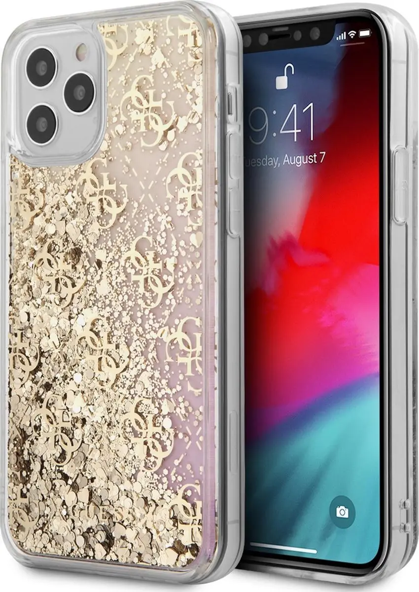 GUESS Goud Hoesje iPhone 12 Pro Max 3700740481172