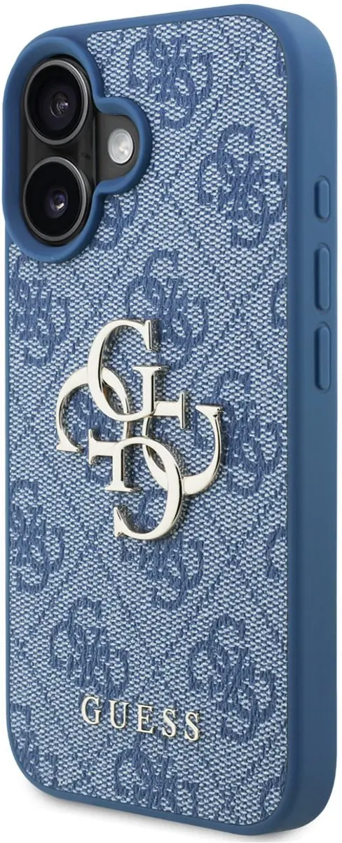 GUESS iPhone 16 Telefoonhoesje - Blauw - MPN 3666339526382