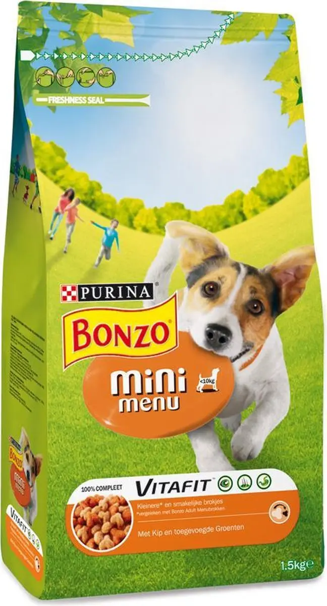 Bonzo Mini Menu Kip & Groenten Hondenvoer - 3x1,5kg