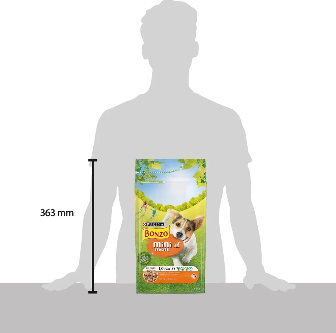 Bonzo Mini Menu Kip & Groenten Hondenvoer - 3x1,5kg