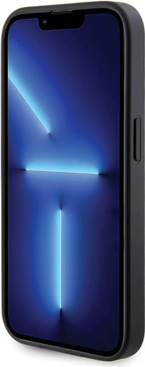GUESS 4G Strass Metal Logo Back Case - iPhone 15 Pro - Zwart