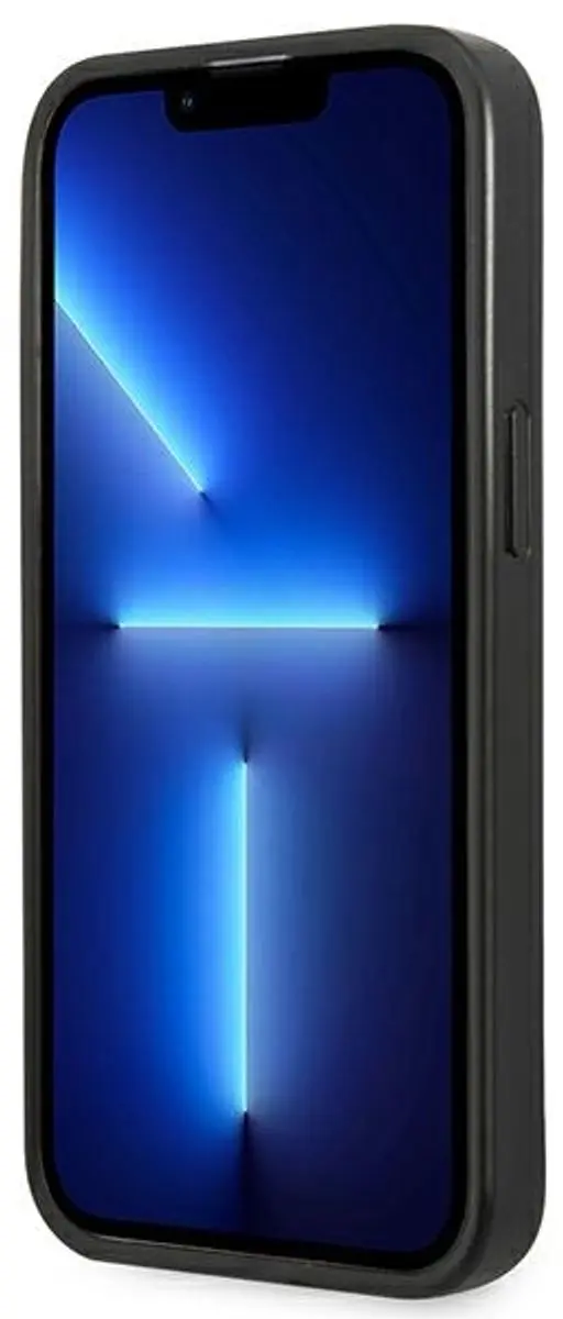GUESS Saffiano iPhone 13 Hoesje - Zilver