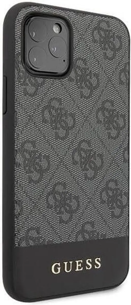 GUESS iPhone 11 Pro Hoesje - Grijs 4G Stripe