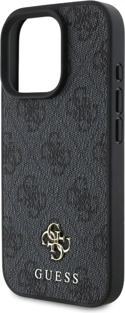 GUESS 4G Metal Logo Backcover GUHMP16XP4SM4MK - iPhone 16 Pro Max - Zwart - afbeelding 6 van 6