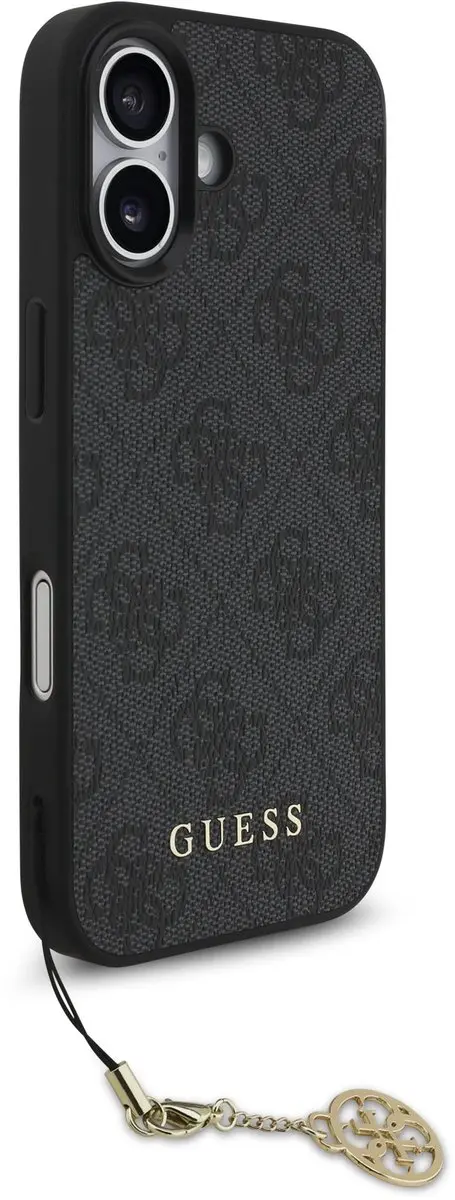 GUESS 4G Charm Backcover iPhone 17 - Grijs - MagSafe