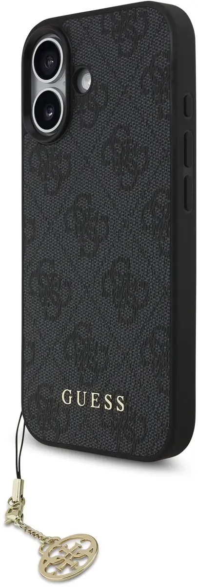 GUESS 4G Charm Backcover iPhone 17 - Grijs - MagSafe