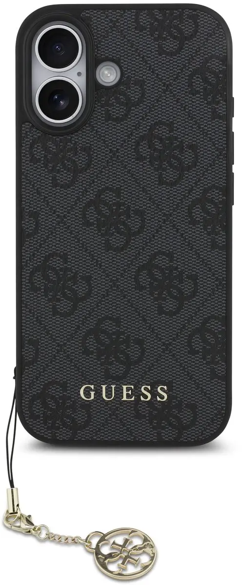 GUESS 4G Charm Backcover iPhone 17 - Grijs - MagSafe