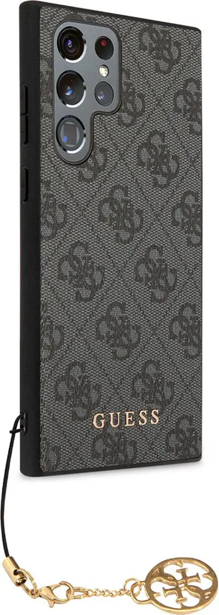 GUESS 4G Charms Back Cover - Samsung Galaxy S23 Ultra - Grijs - afbeelding 6 van 6