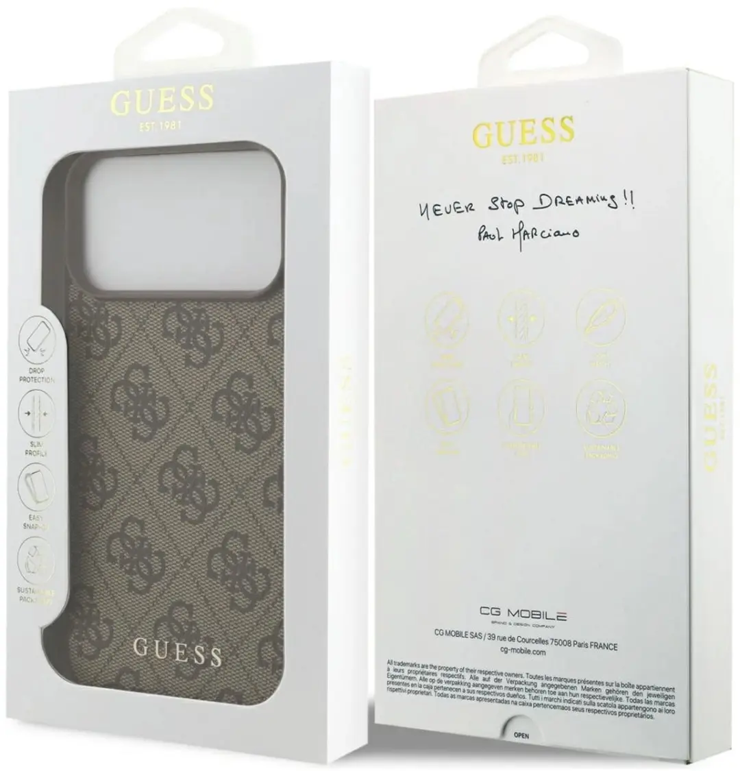 GUESS 4G Classic Hoesje iPhone 17 Pro Max - Zwart
