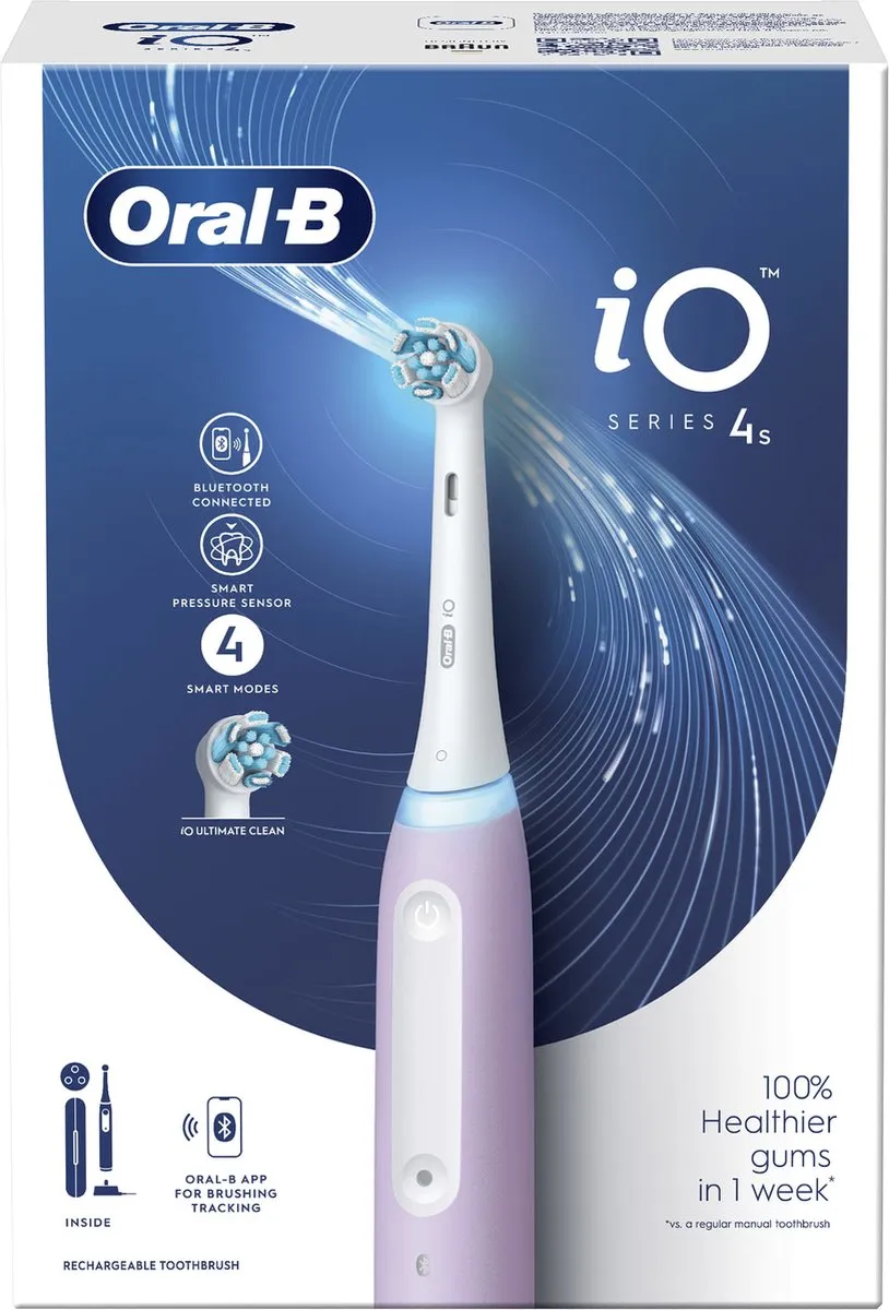 Oral-B iO 4S Vibrerende Tandenborstel Lavendel - afbeelding 6 van 6