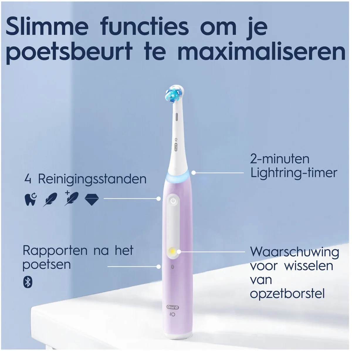 Oral-B iO 4S Vibrerende Tandenborstel Lavendel
