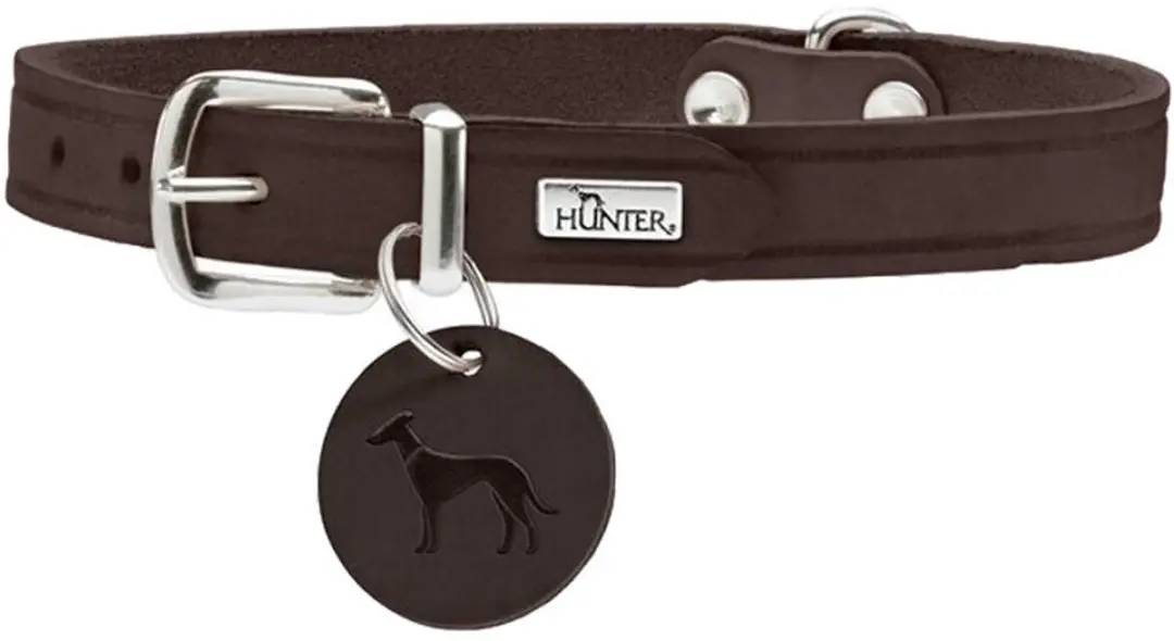 Hunter Aalborg Halsband - 20mm - Donkerbruin