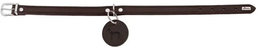 Hunter Aalborg Halsband - 20mm - Donkerbruin