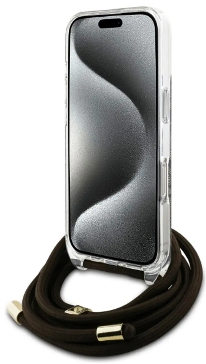 Guess IML 4G Crossbody Hoesje 12950 - iPhone 16 Pro Max - Bruin