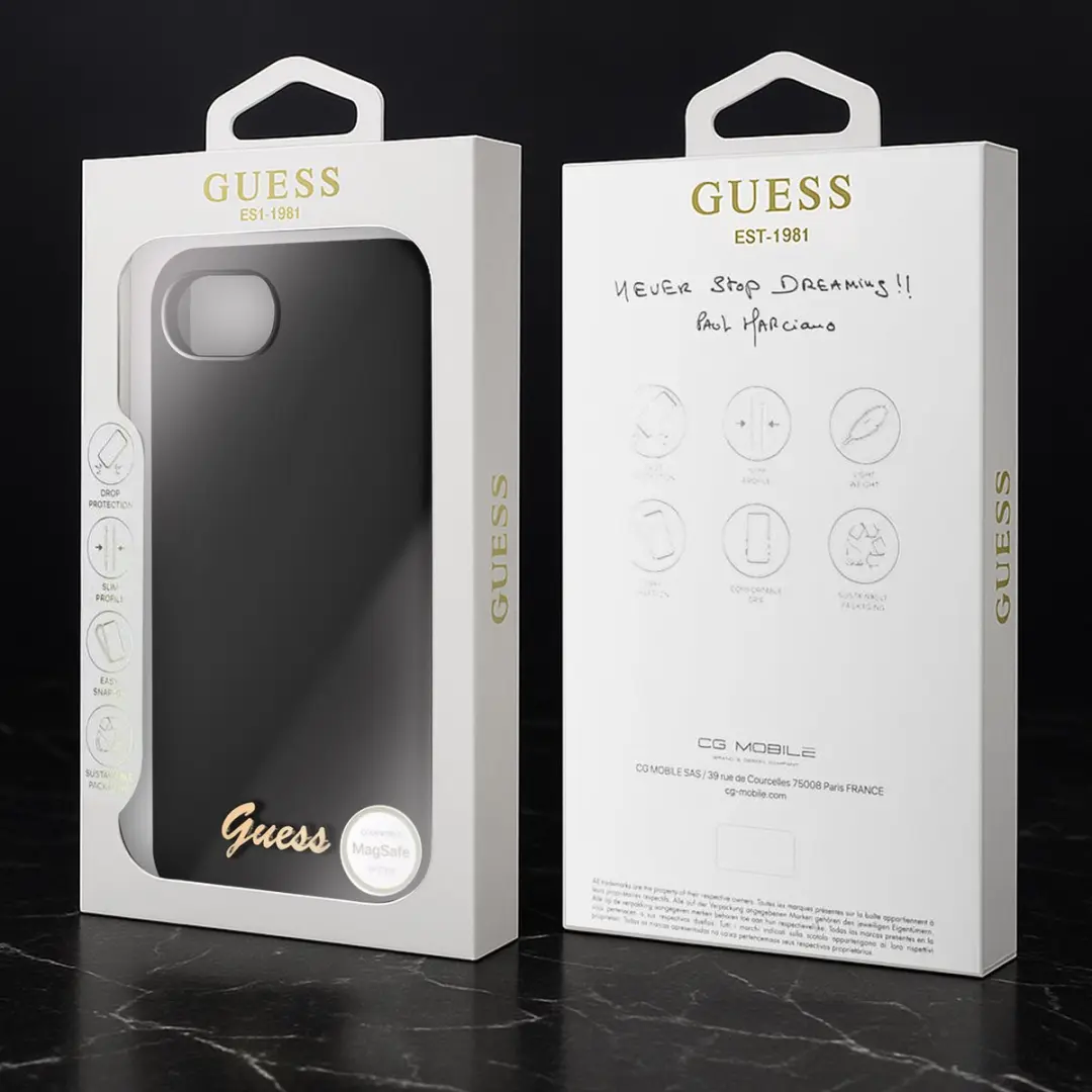 GUESS MagSafe Hoesje iPhone 17e - Zwart