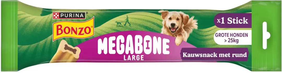 Bonzo Megabone Kauwstaaf 200g - 12 Stuks