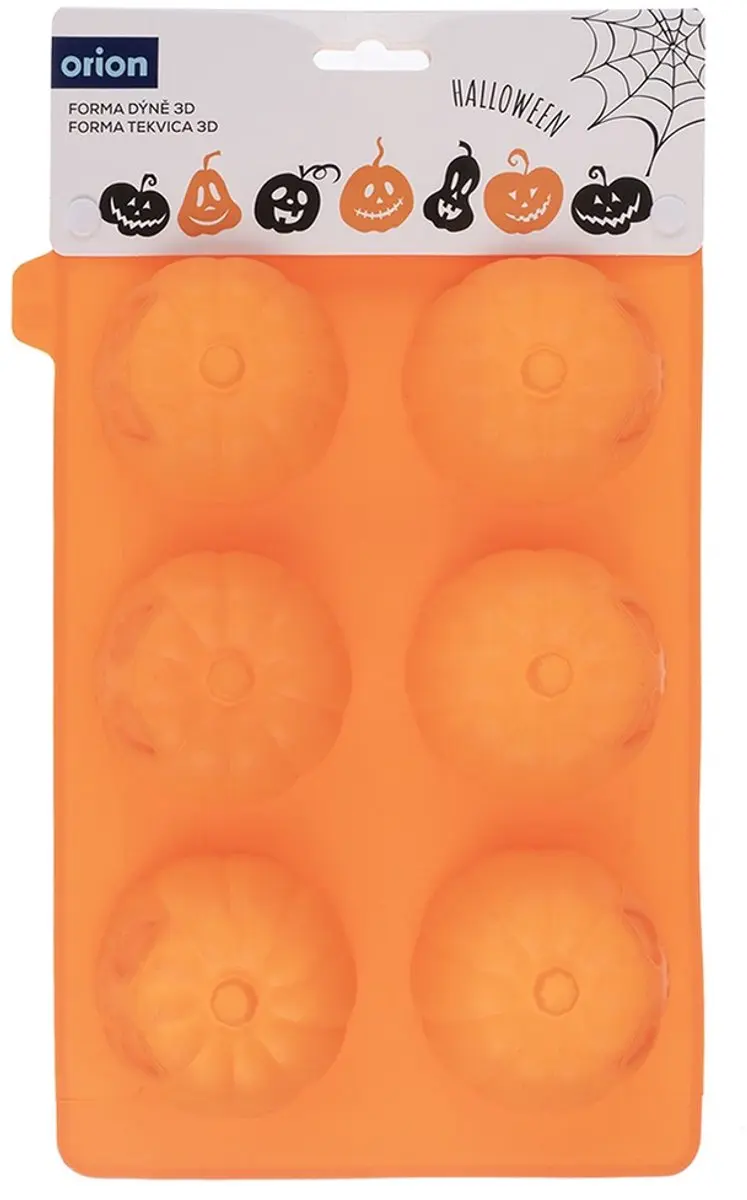 Orion Silicone Muffinvorm Halloween - 27x18x4cm Oranje