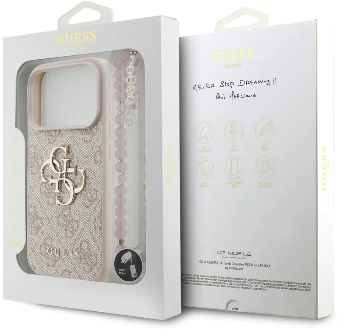 Guess iPhone 17 Pro Telefoonhoesje - Roze - MPN 3666339526290