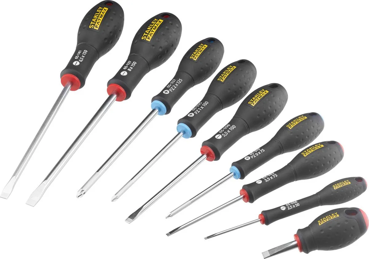 Stanley FATMAX Schroevendraaierset 9-delig - PH2/PZ2/SL3.5/SL5.5