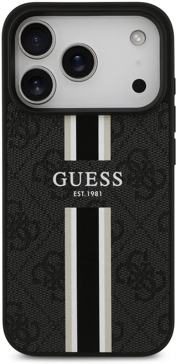 GUESS Hoesje iPhone 17 Pro 3666339491383 - Zwart