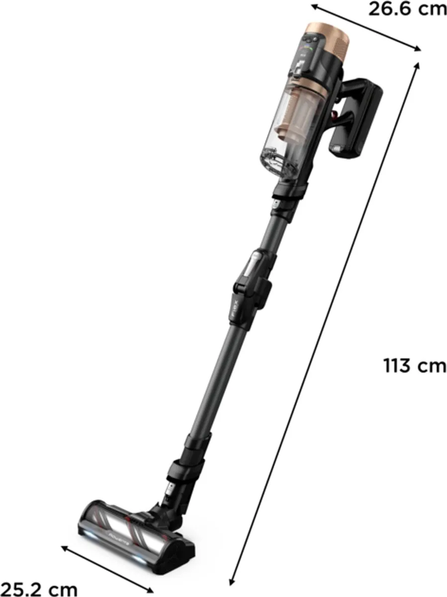 Rowenta X-Force Flex RH9B74 Steelstofzuiger 240 AirWatt - Zwart - afbeelding 6 van 6