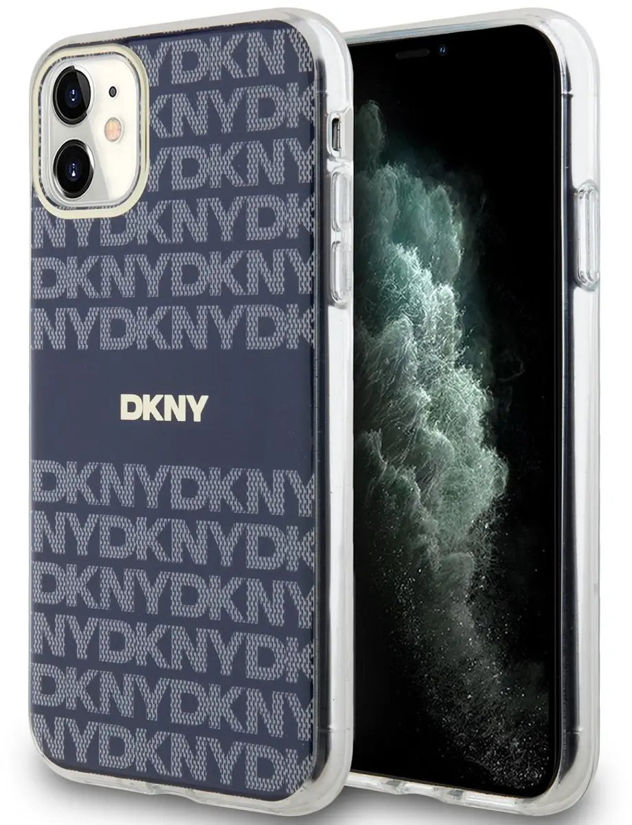 DKNY Hoesje iPhone 11 MagSafe Blauw DKHMN61HRHSEB