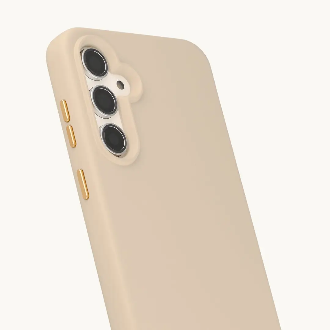 Selencia Hoesje Samsung Galaxy S23 FE - Milky Latte