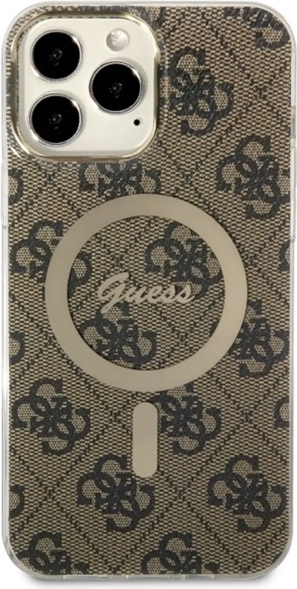 GUESS 4G Back Case - iPhone 13 Pro Max - Bruin