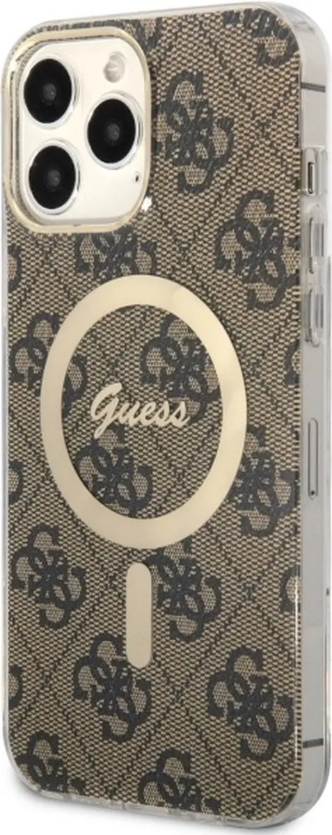 GUESS 4G Back Case - iPhone 13 Pro Max - Bruin