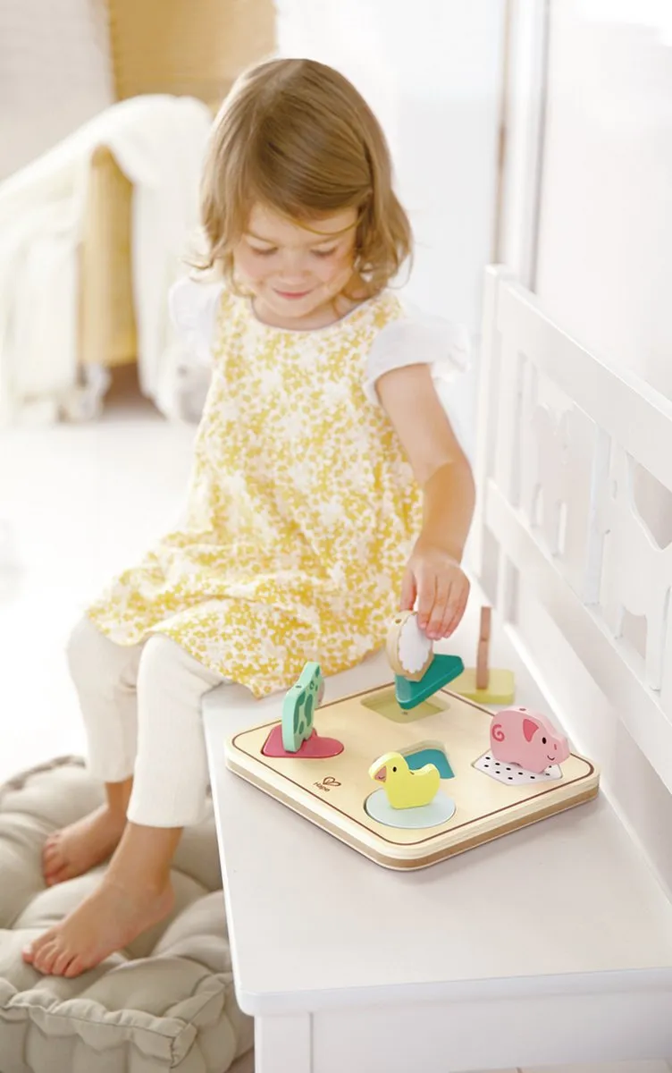 Hape Tom Dierengeluidenpuzzel 12 Stuks - Veelkleurig - afbeelding 6 van 6