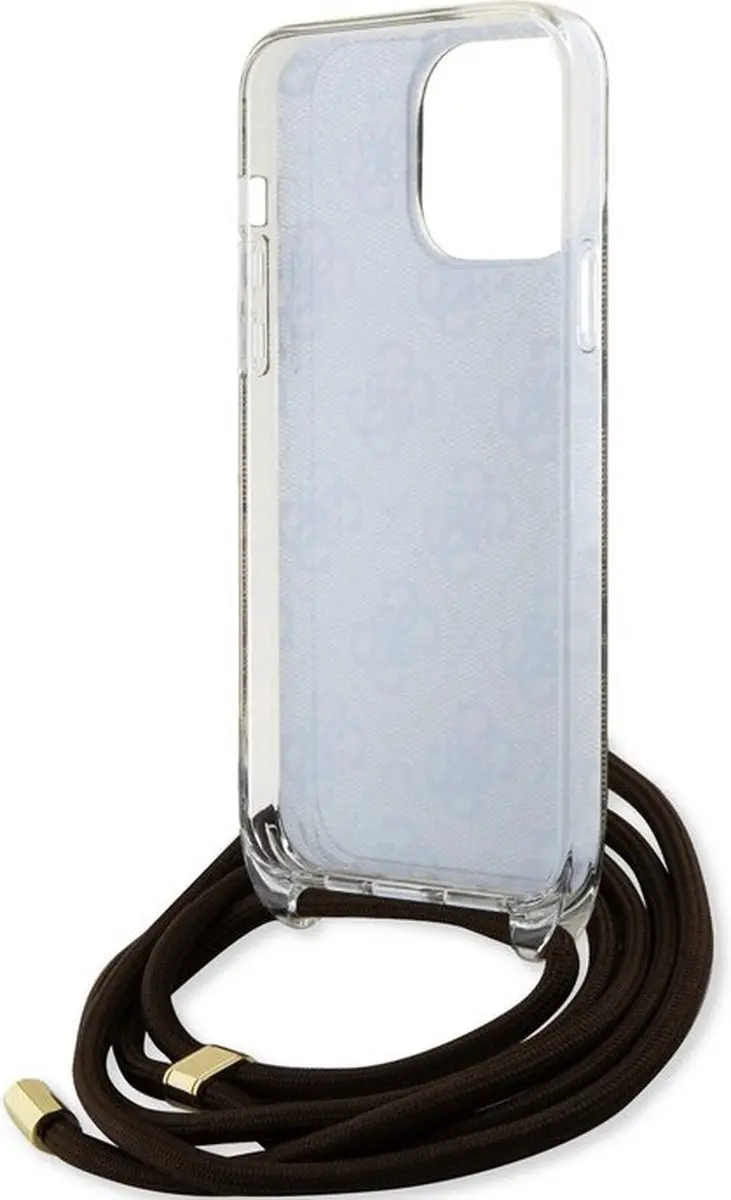 GUESS 4G Printed Crossbody Hoes iPhone 15 Pro - Bruin