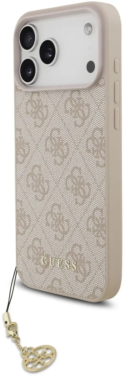 GUESS 4G Charm Backcover iPhone 17 Pro Max - Roze - MagSafe