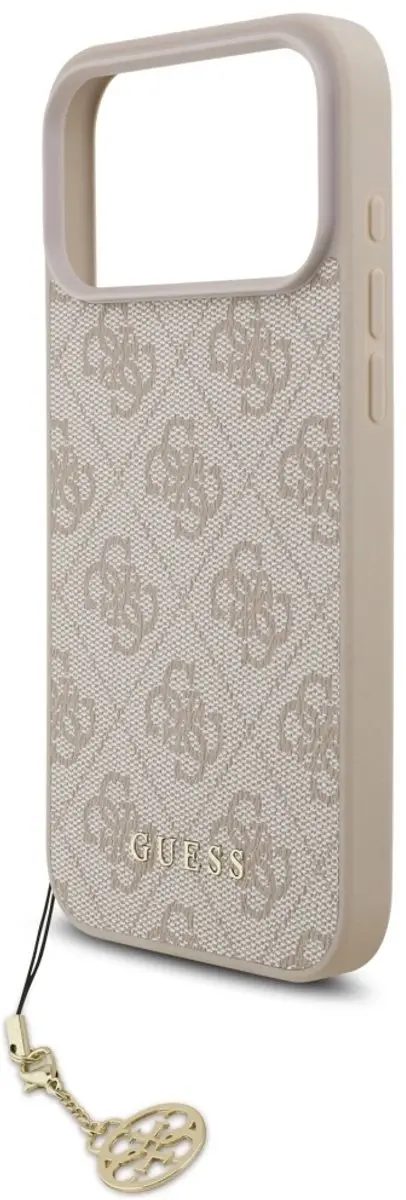GUESS 4G Charm Backcover iPhone 17 Pro Max - Roze - MagSafe
