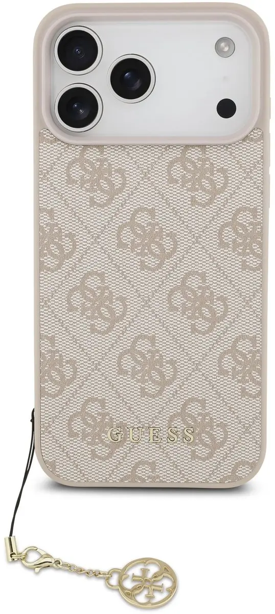 GUESS 4G Charm Backcover iPhone 17 Pro Max - Roze - MagSafe