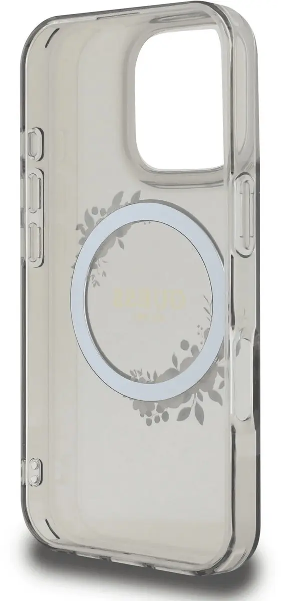 Guess GUHMP16LHFWFCK iPhone 16 Pro Hoesje - MagSafe - Zwart