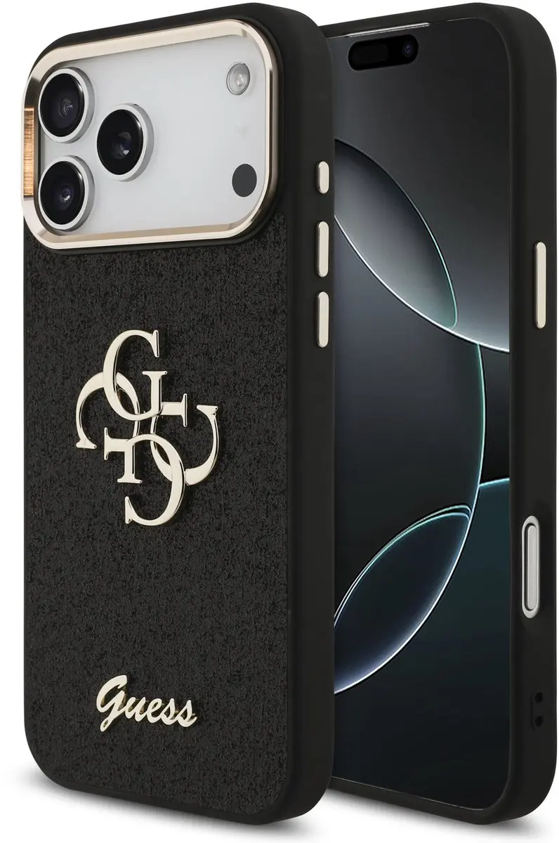 GUESS PU Fixed Glitter 4G Backcover iPhone 17 Pro Max 14703