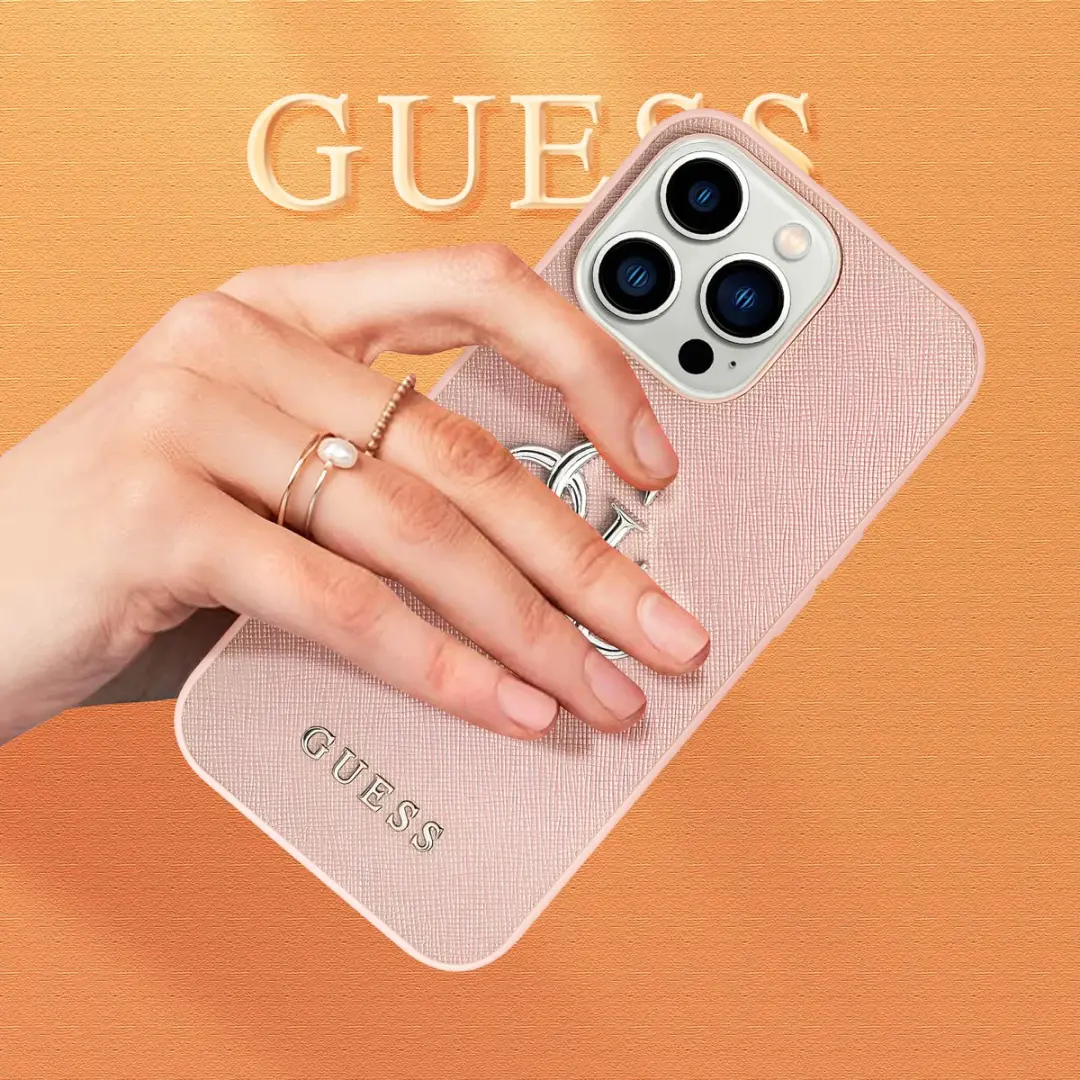 GUESS iPhone 13 Pro Hoesje - Roze - MagSafe - 3666339024215