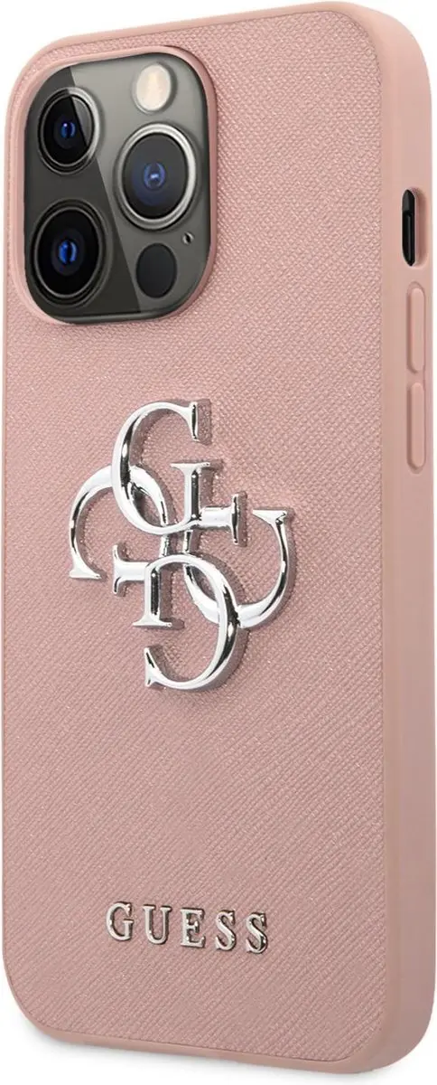 GUESS iPhone 13 Pro Hoesje - Roze - MagSafe - 3666339024215