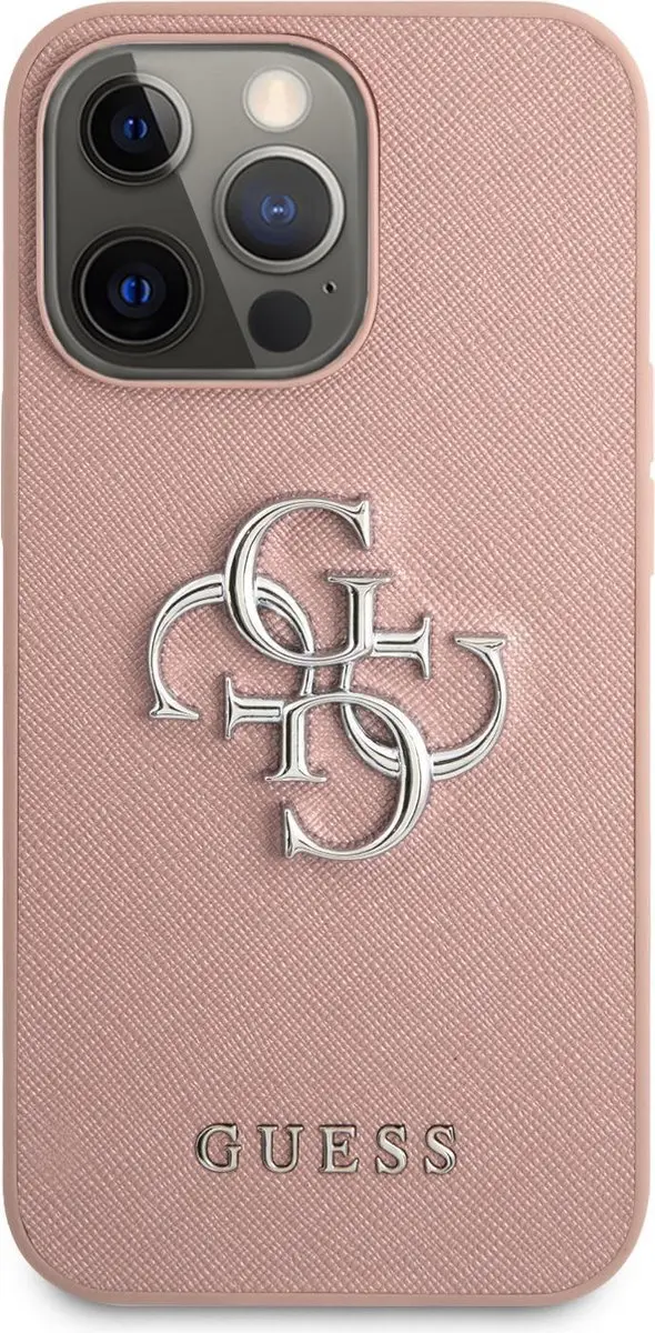 GUESS iPhone 13 Pro Hoesje - Roze - MagSafe - 3666339024215