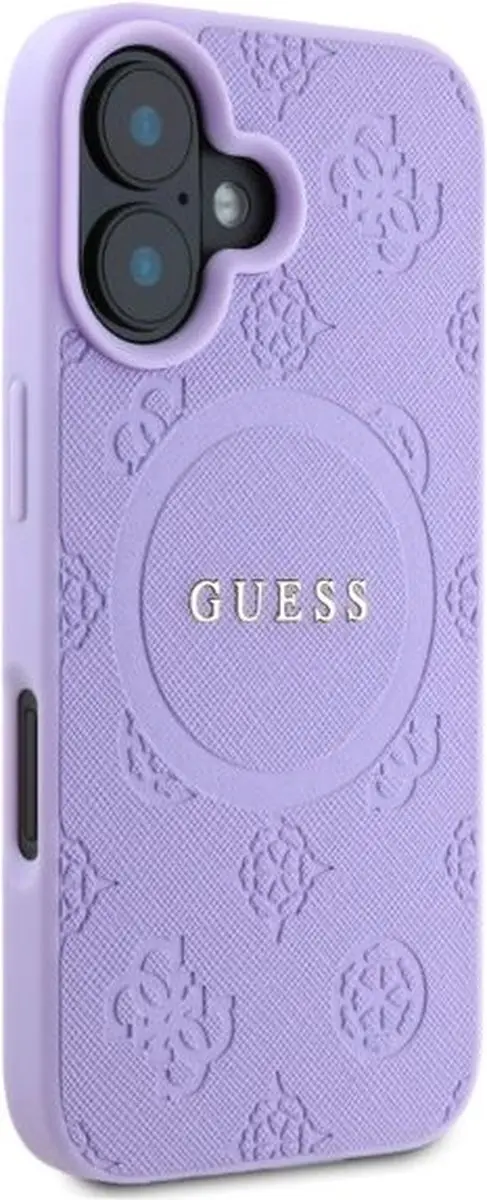 GUESS Backcover iPhone 16 MagSafe - Paars - GUHMP16SPSAPSMEU