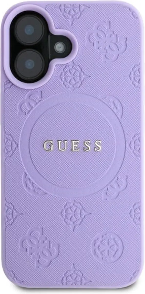 GUESS Backcover iPhone 16 MagSafe - Paars - GUHMP16SPSAPSMEU