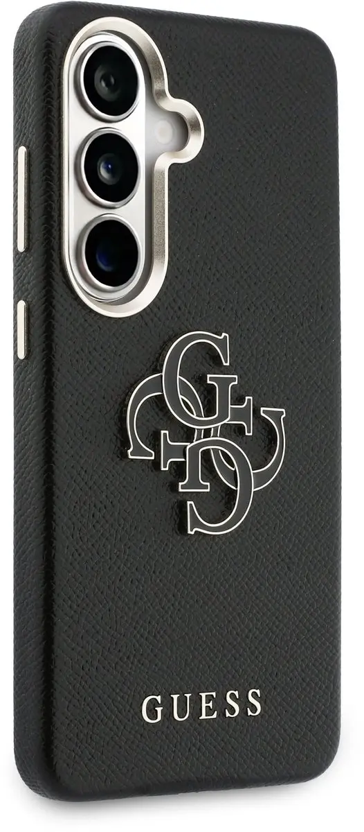 GUESS PU 4G Resin Metal Logo Backcover 14728 - Zwart