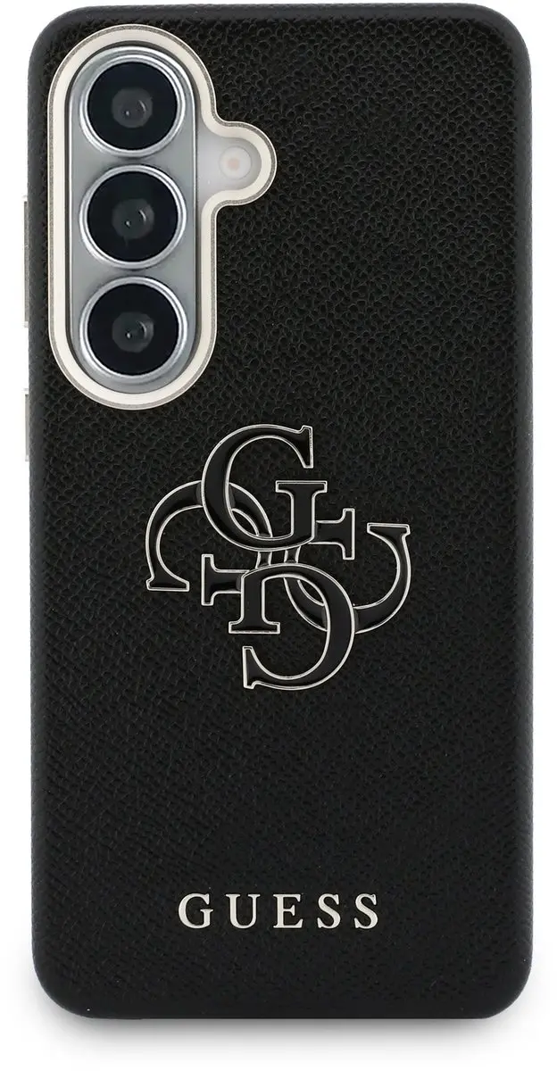 GUESS PU 4G Resin Metal Logo Backcover 14728 - Zwart