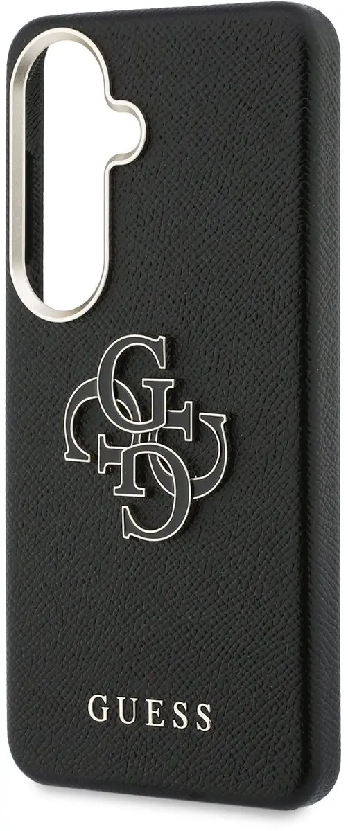 GUESS PU 4G Resin Metal Logo Backcover 14728 - Zwart