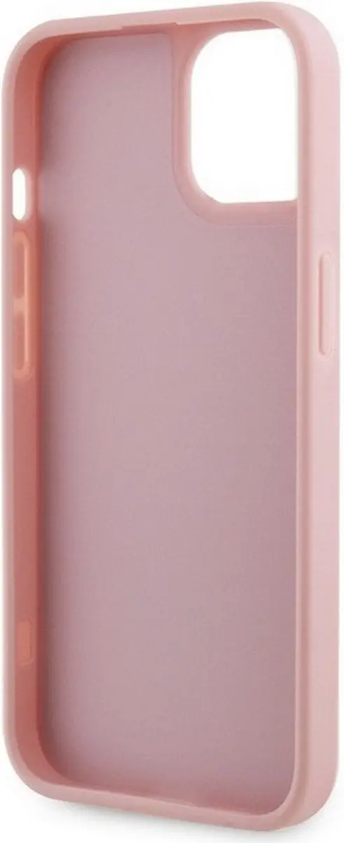 GUESS Roze Rhinestones Back Cover voor iPhone 15