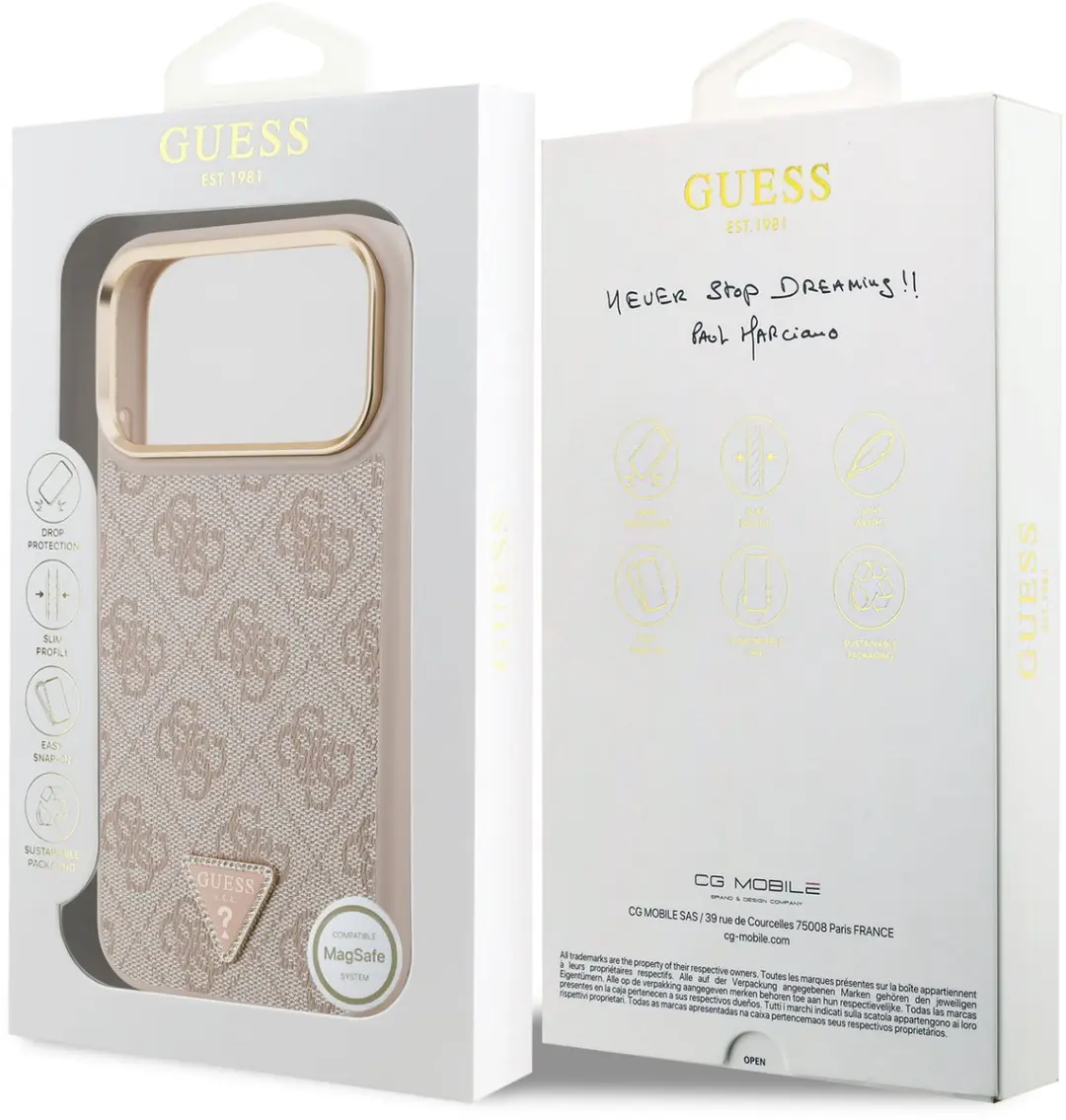GUESS Telefoonhoesje iPhone 17 Pro Max - MagSafe - Roze - MPN 3666339521462 - afbeelding 6 van 6