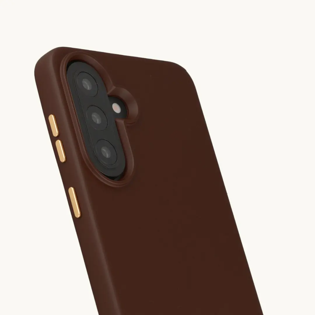 Selencia Hoesje Samsung Galaxy A57 - Choco Brown - MagSafe