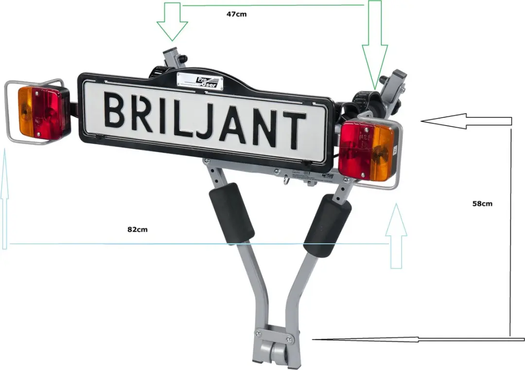 Pro-User Briljant Fietsendrager 2 Fietsen - Grijs