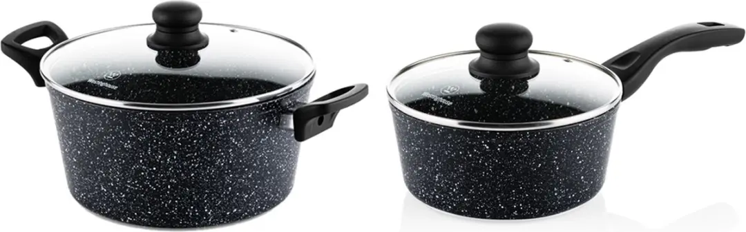 Westinghouse 2-delige Pannenset Black Marble